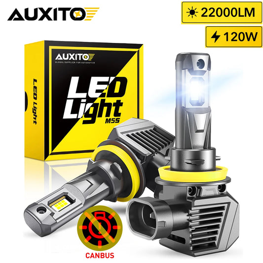 AUXITO 2Pcs H11 H8 H9 9005 9012 9006 LED Headlights