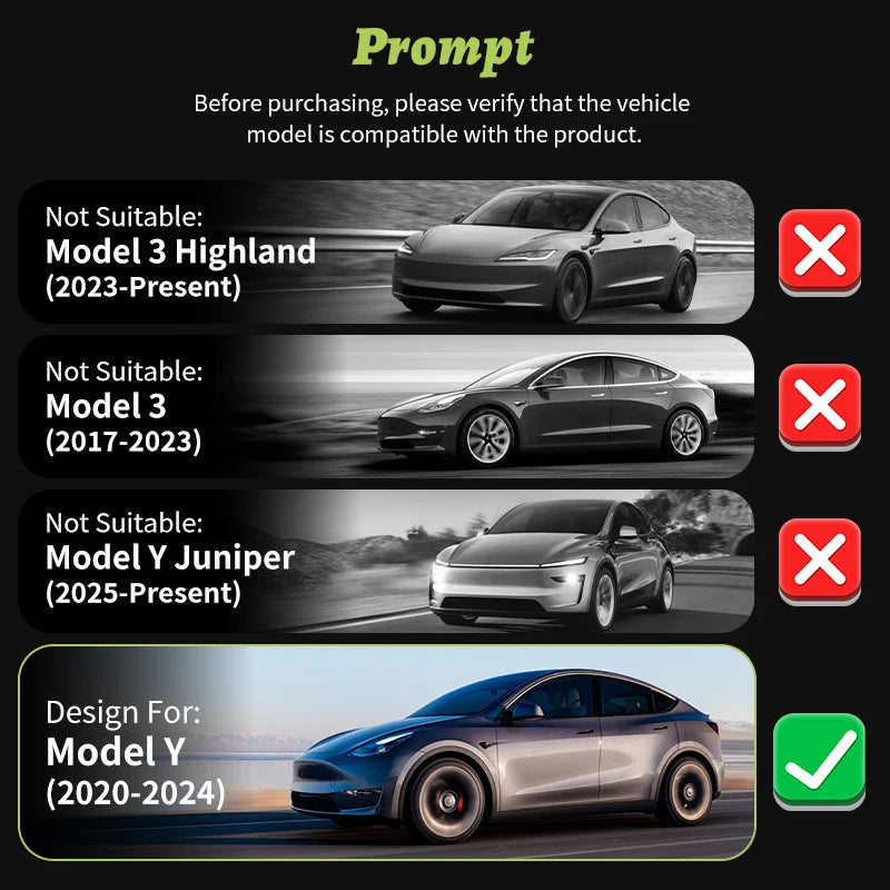Motenio Tesla Model Y Hub Ring Protection Wheel Cover
