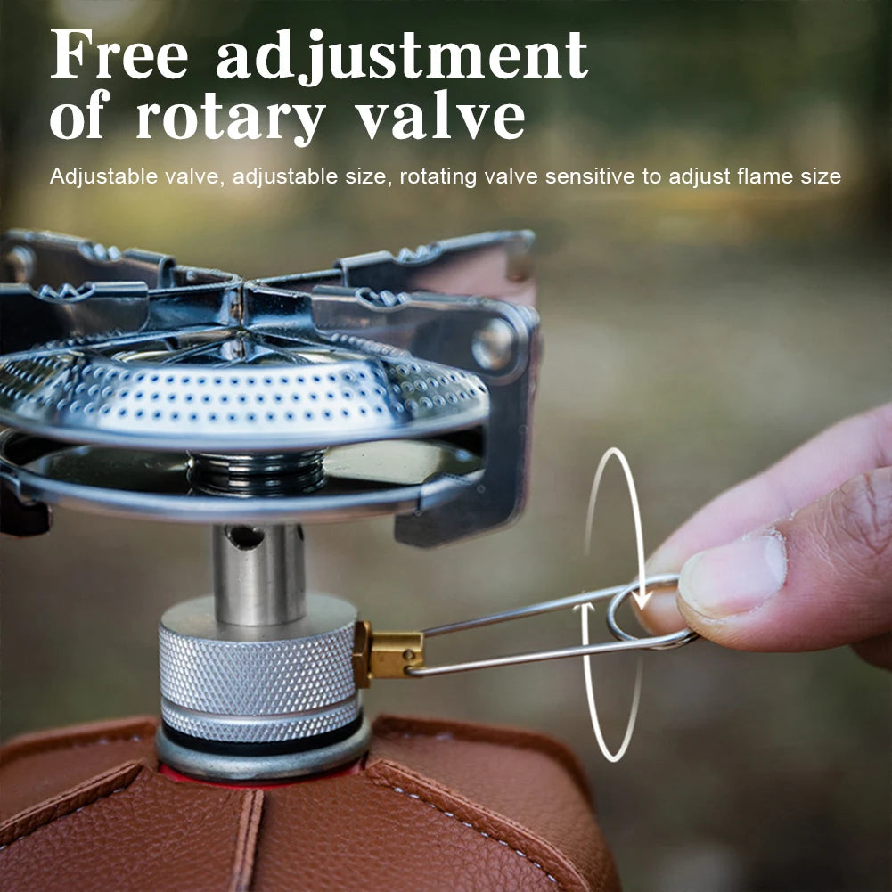 Shunmaii Portable Camping Gas Stove With Adjustable Flame
