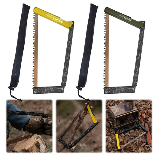 Folding Saw With Storage Bag Aluminum Alloy Camping Foldable Hand Saw
