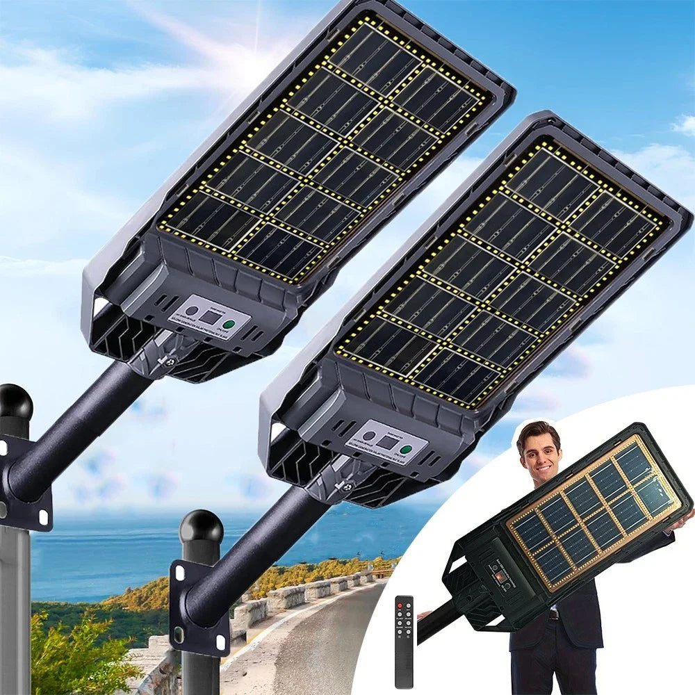 LED Solar Powered Outdoor Garden Light With Motion Sensor Waterproof IP65