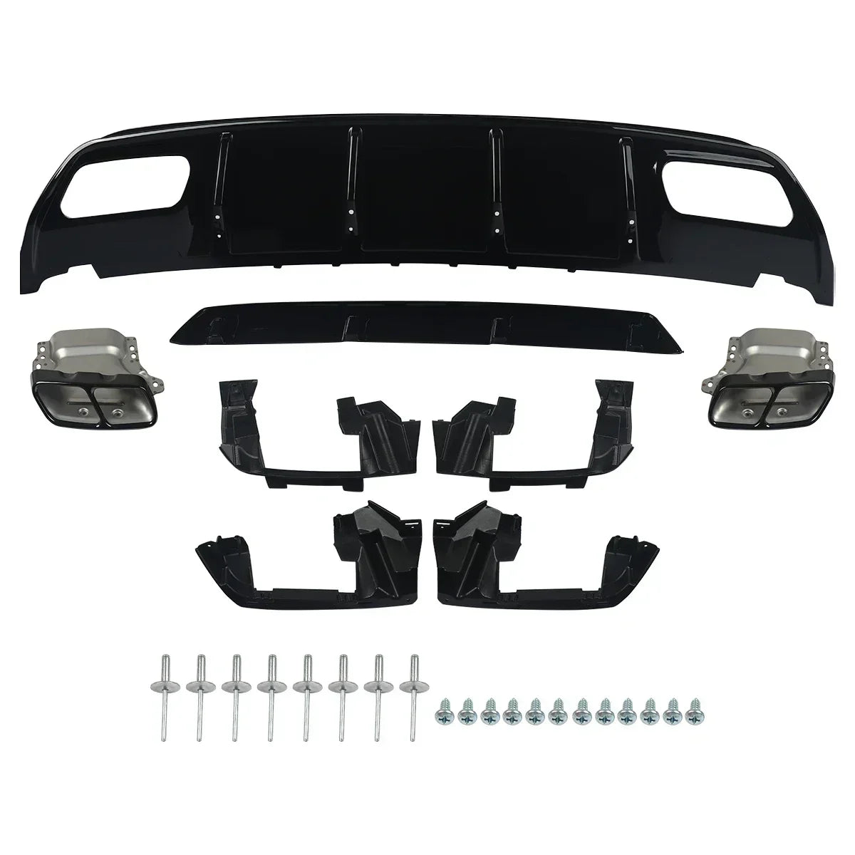 MagicKit Mercedes A Class W176 A45 Style Rear Bumper Diffuser