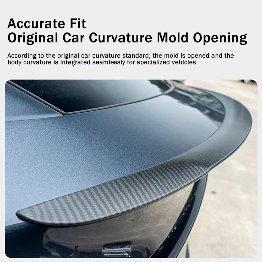 High-Con Concerned Chemical Tesla Model Y Juniper Spoiler Real Carbon Fiber