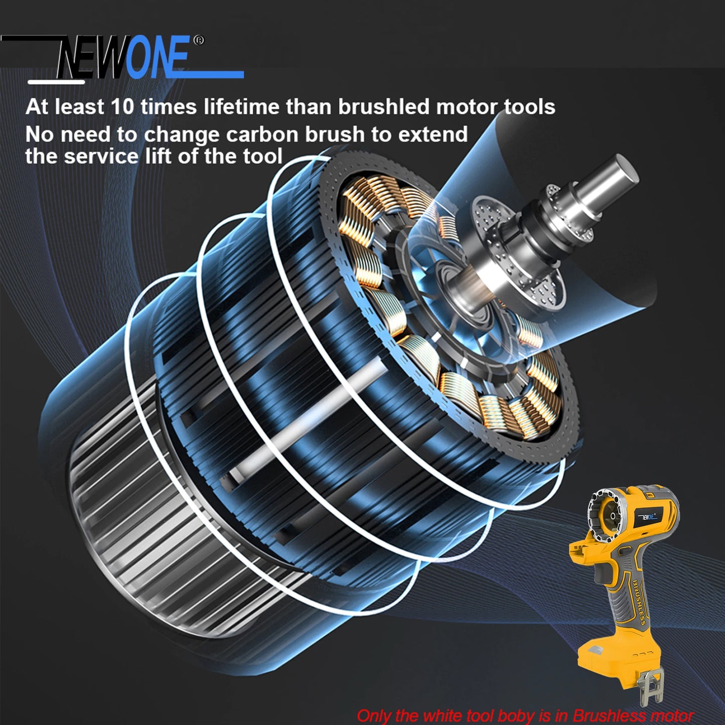 NEWONEDIY Brushless 12-in-1 Power Tool Set With Accessories