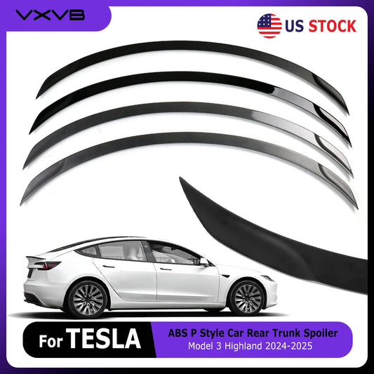 Tesla Model 3 Highland ABS Carbon Fiber Rear Trunk Spoiler