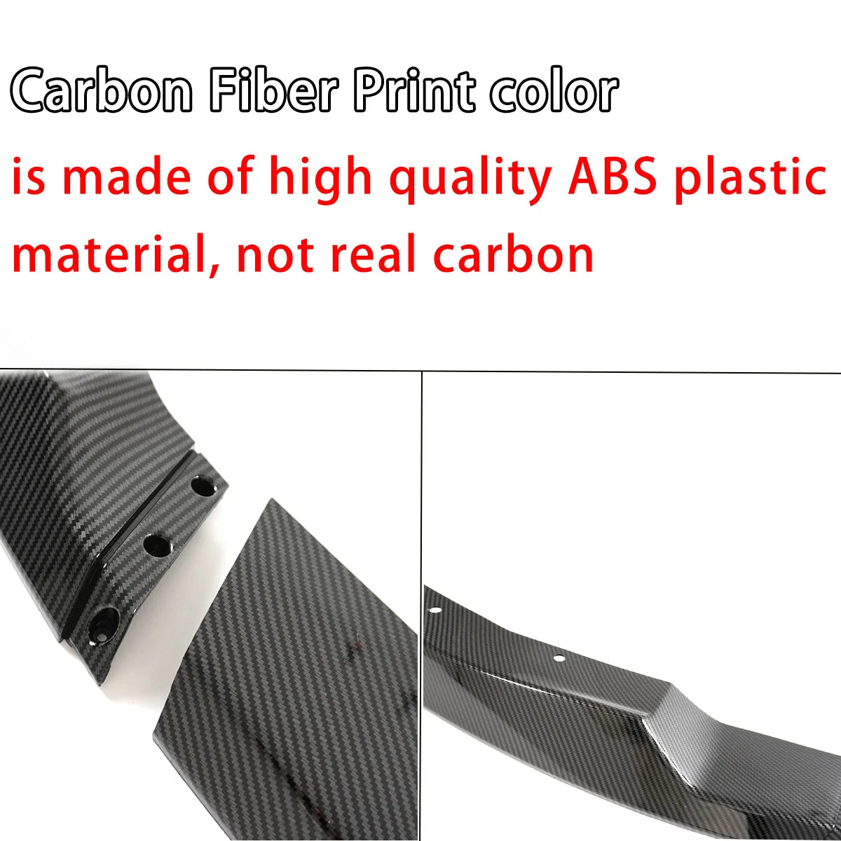 Car Toyota Supra A90 A91 Front Bumper Lip 3Pcs Spoiler