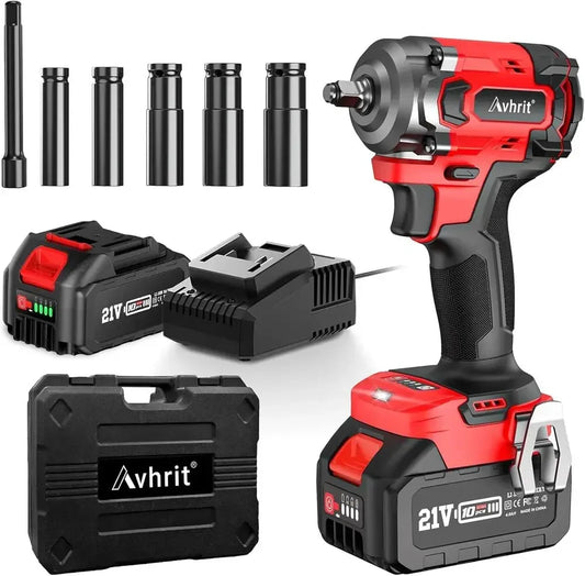 AVHRIT 450N.m Brushless Cordless Impact Wrench Kit AT450