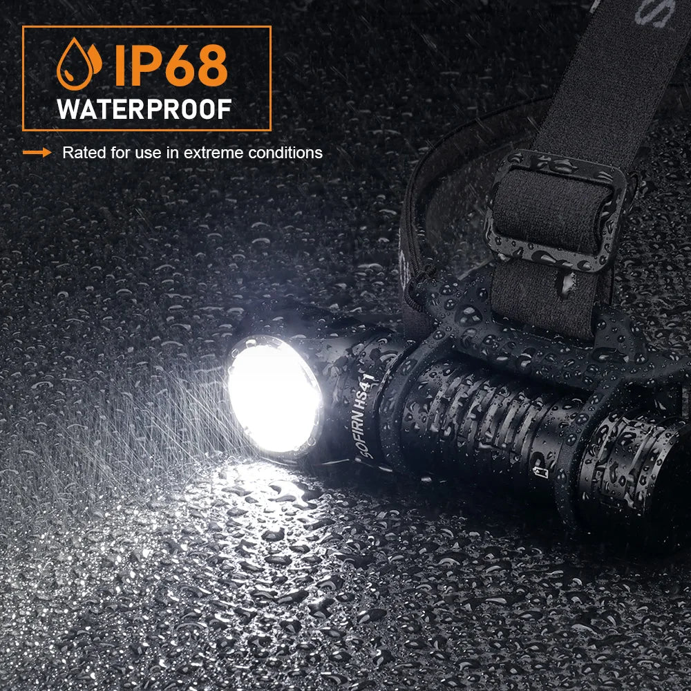 Sofirn HS41 Headlamp 4000lm USB C Rechargeable SST20 LED