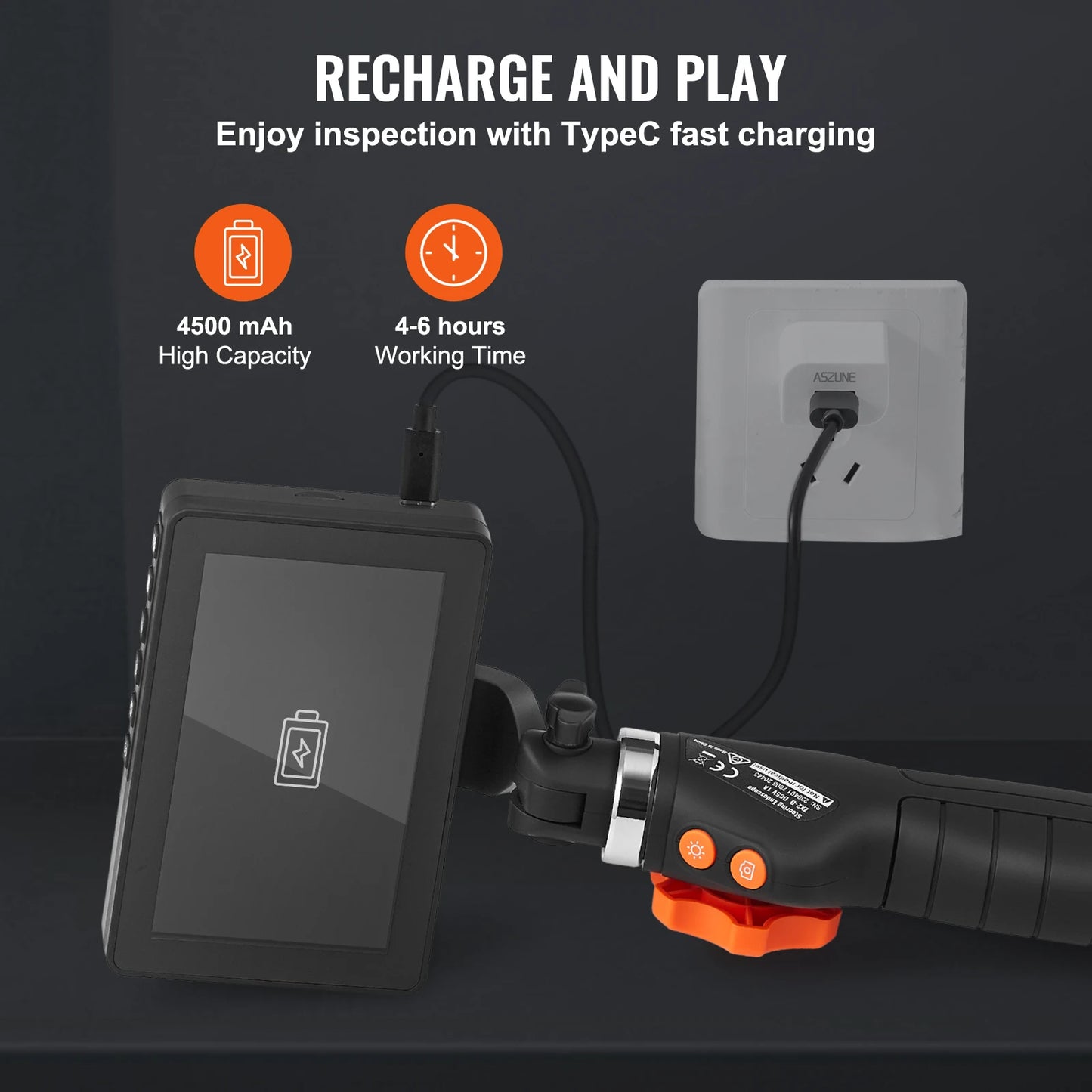 SucceBuy Articulating Borescope Camera With Light Two Way Endoscope