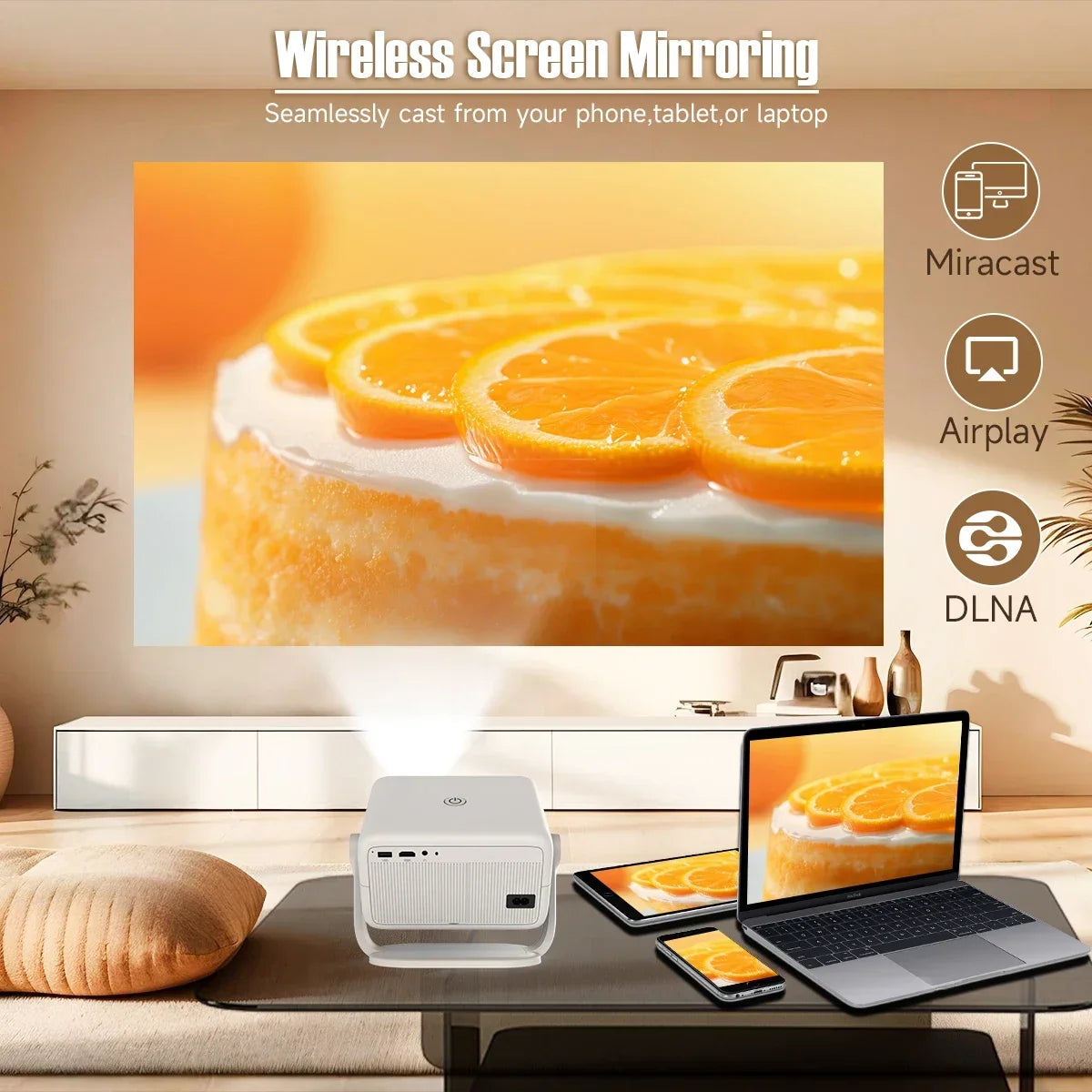 Magcubic 650ANSI 4K Native Projector With Auto Focus WiFi6