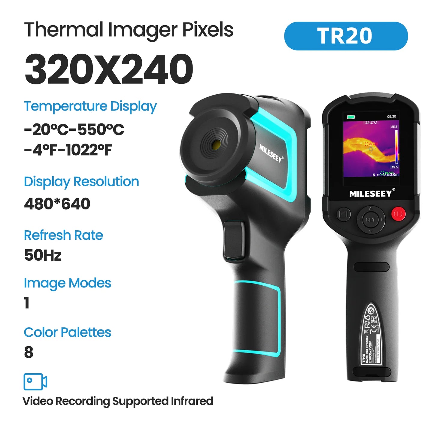 MiLESEEY TR256E Thermal Imager Infrared Temperature Camera