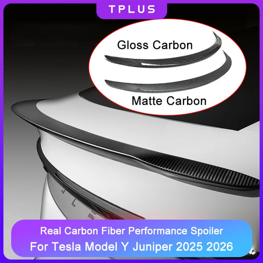 High-Con Concerned Chemical Tesla Model Y Juniper Spoiler Real Carbon Fiber