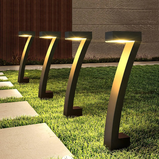 KPSTEK Solar Pathway Lights 6 Pack Outdoor LED Auto On