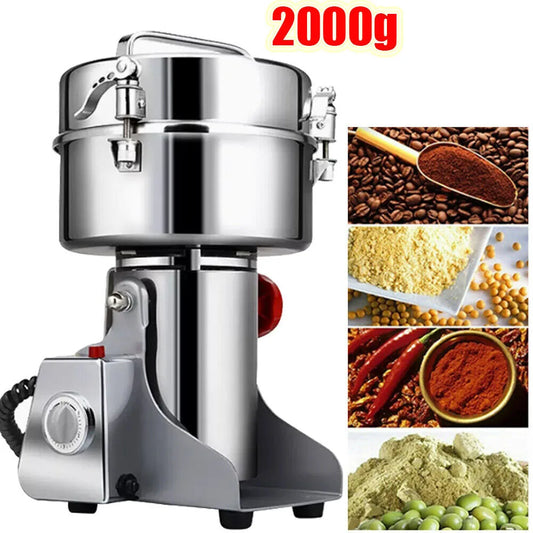 Hign-concerned Electric Grain Mill Grinder Stainless Steel Pulverizer