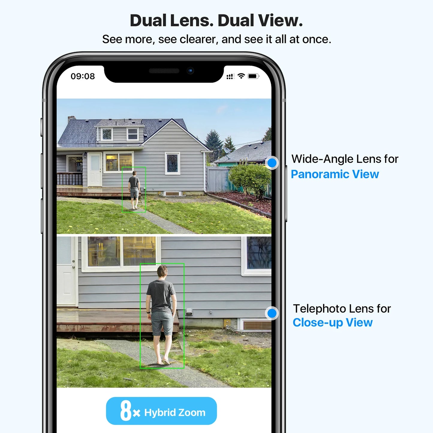 ZOSI C298 4K 8MP Dual Lens PTZ Security Outdoor Surveillance