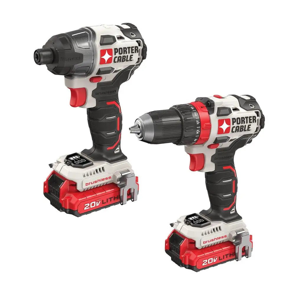 XMSJDIY 20V Max Cordless Drill and Impact Driver Combo Kit