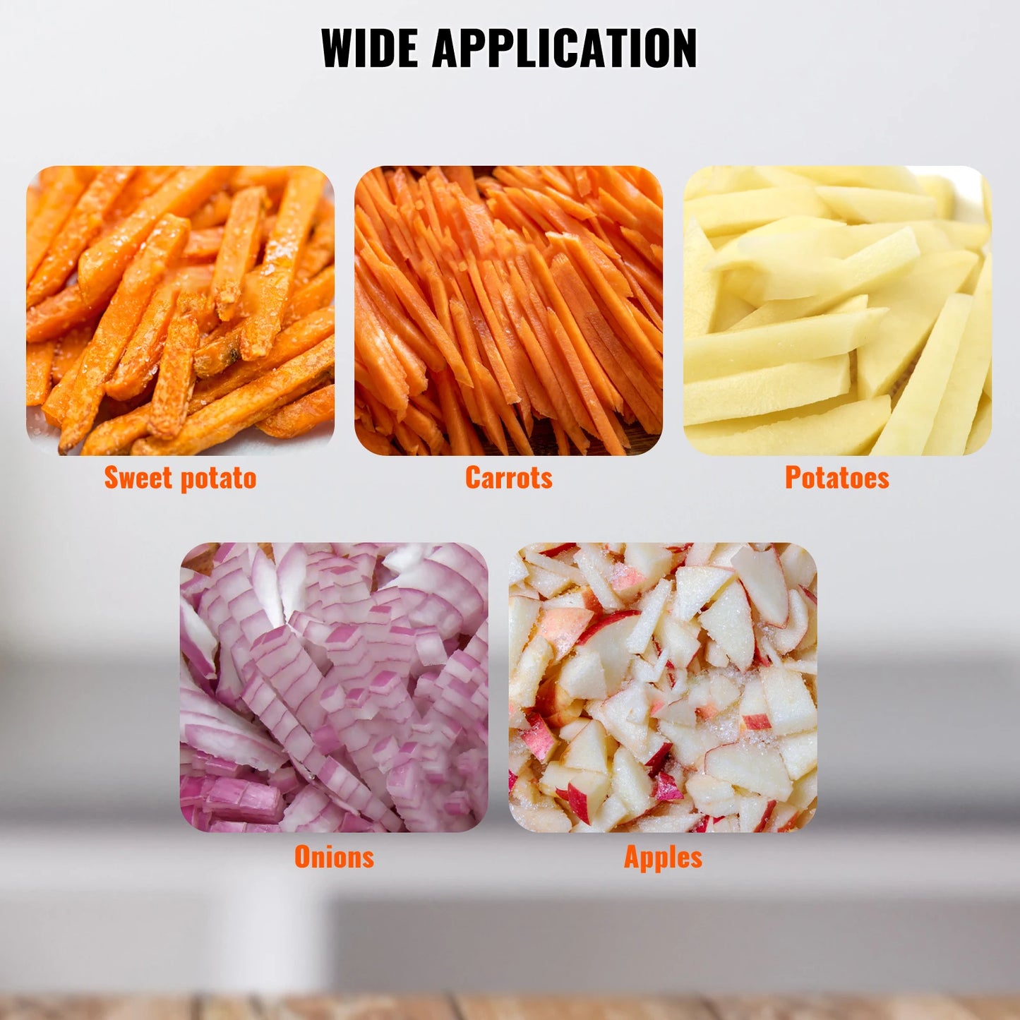 VEVOR Commercial Vegetable Dicer And French Fry Cutter Stainless Steel