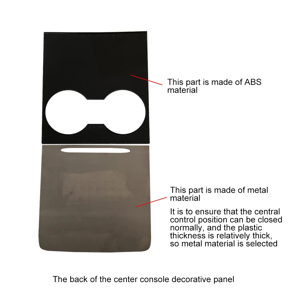 For Tesla Model 3 Y 2021-2023 Dashboard Panel Cover Door Trim Decoration Sticker ABS Carbon Fiber Pattern Decor Car Accessories