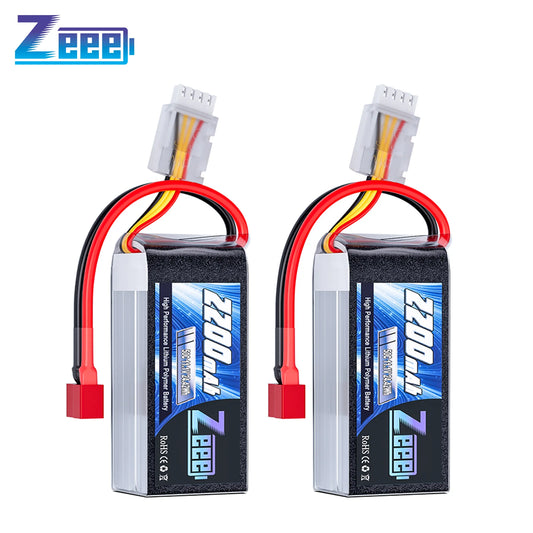 ZEEE 2 Pack 11.1V 2200mAh 50C Lipo Battery XT60 Plug