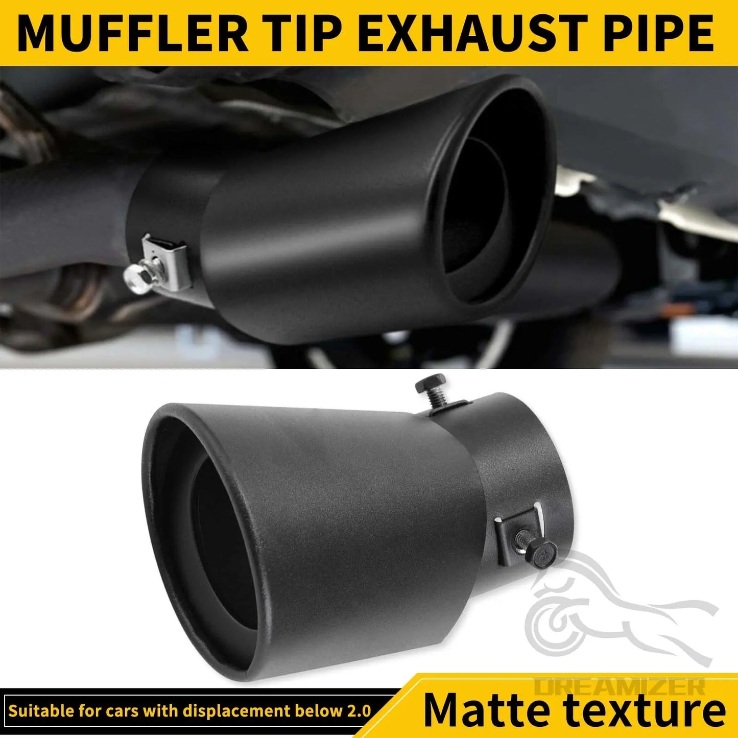 Universal Exhaust Muffler Tip Stainless Steel Rear Pipe Trim