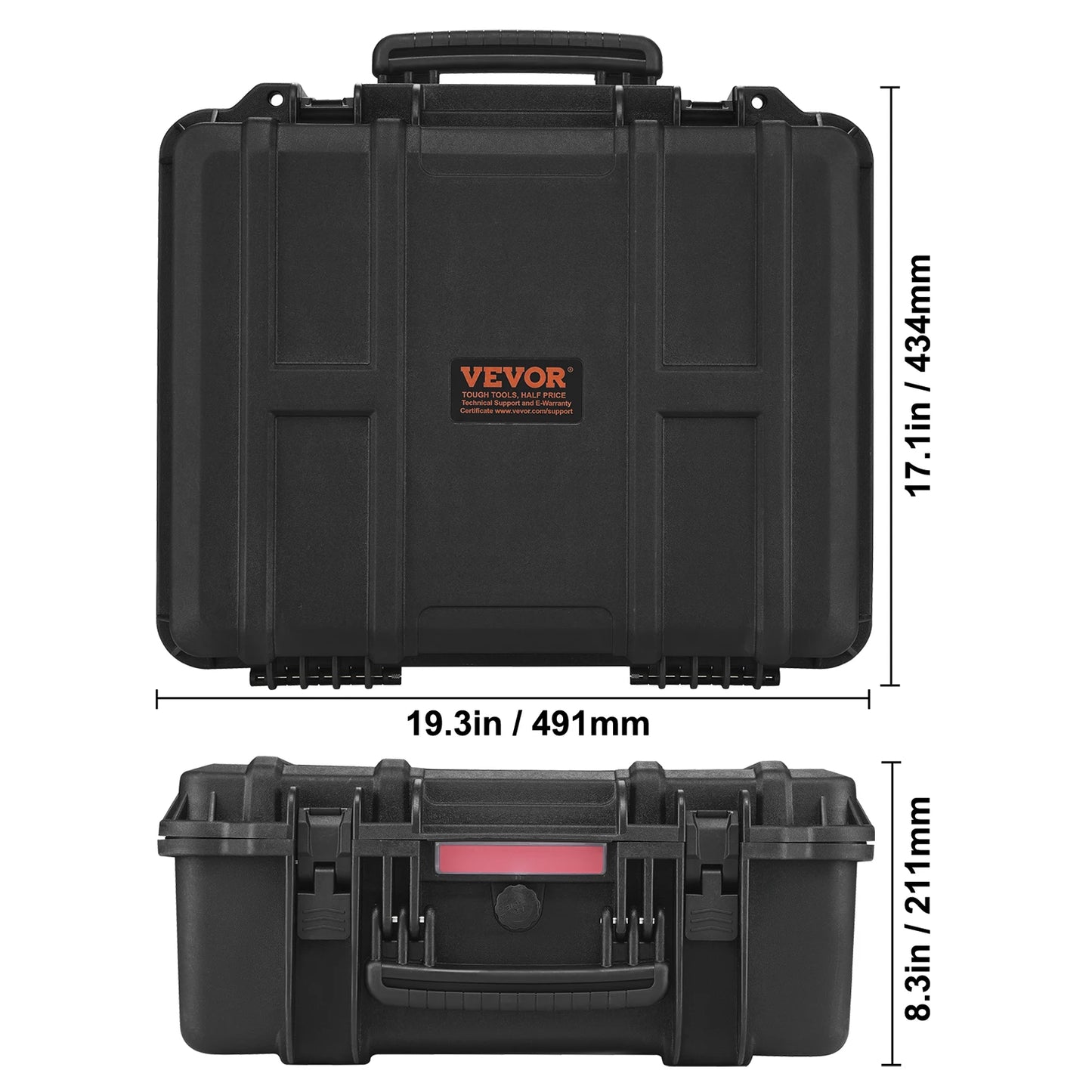SucceBuy Hard Pistol Case With Pre Cut PU Foam Waterproof