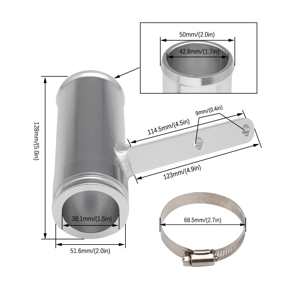 Cssport Turbo Resonator Eliminator Upgrade With Clamp For Dodge Sprinter