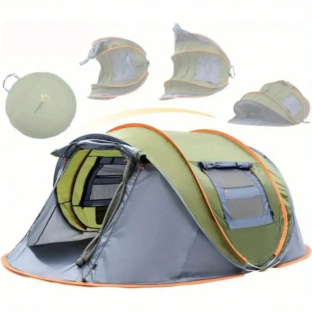 Building Camping Tent Easy Pop Up Two Doors UPF50 Waterproof