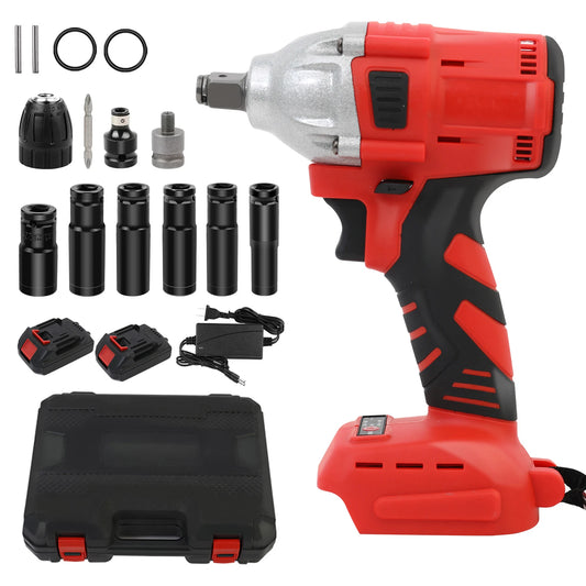 Cordless Brushless Impact Drill Wrench 20V High Torque Tool