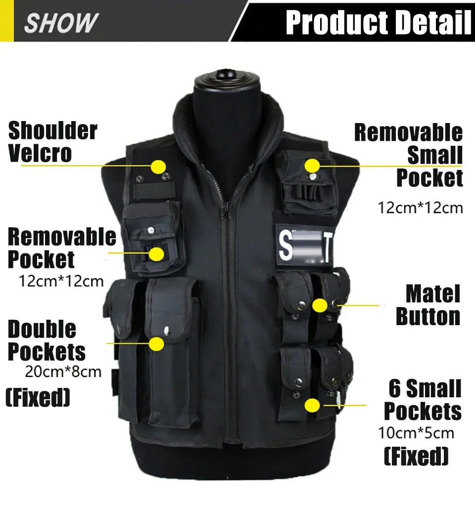 Hign-concerned SWAT Multi Pockets Tactical Vest For Outdoor Hunting
