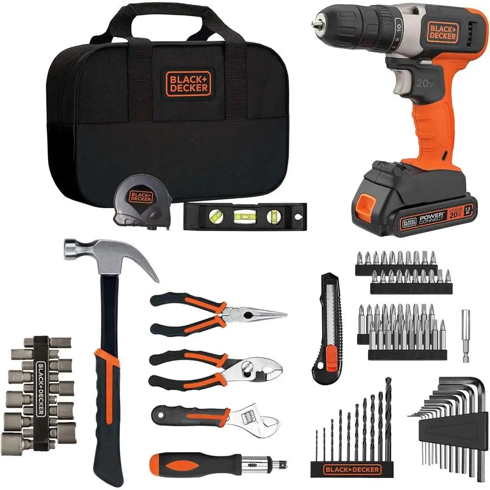 XMSJDIY 20V MAX Drill Tool Kit With 83 Piece Accessories