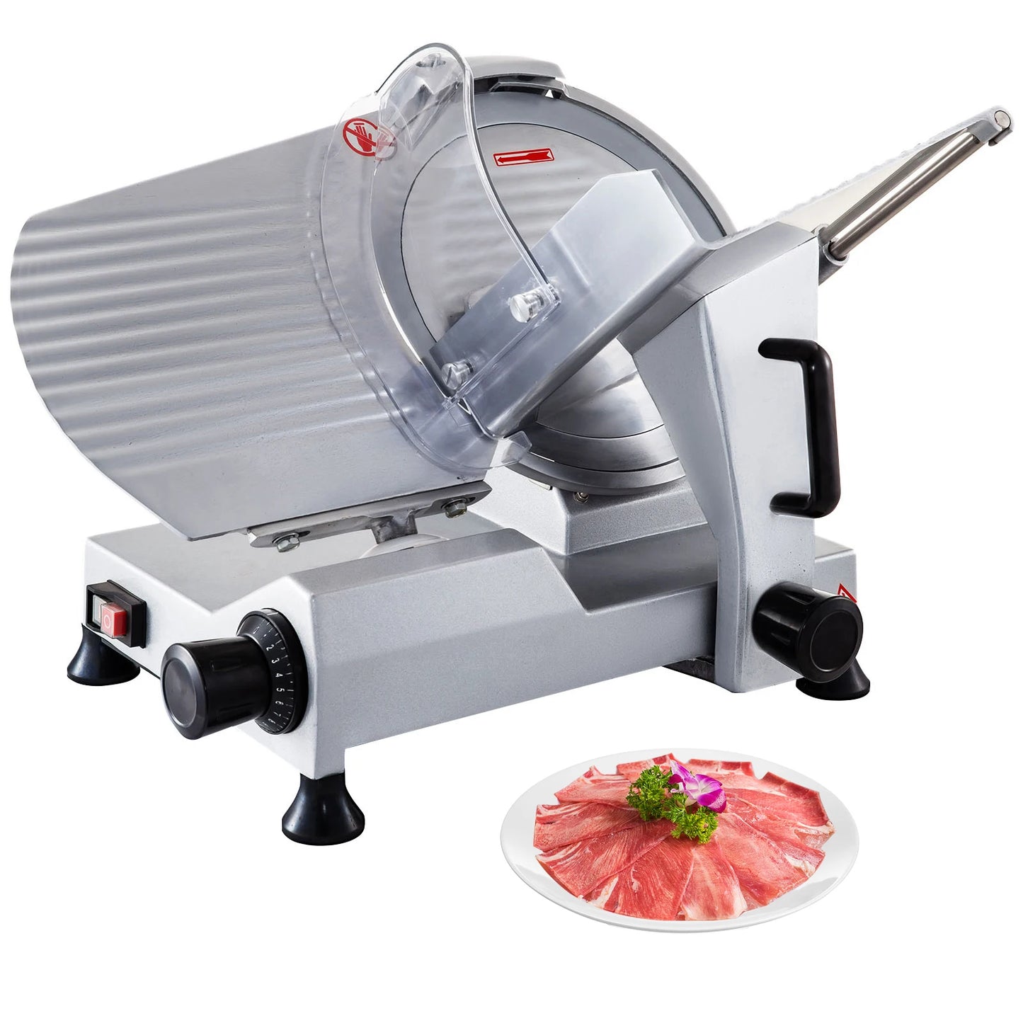 SucceBuy Commercial Meat Slicer 320W Electric Deli Slicer