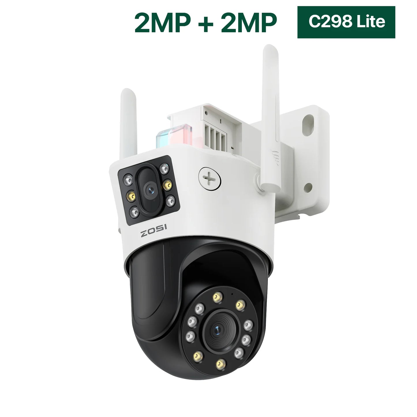 ZOSI C298 4K 8MP Dual Lens PTZ Security Outdoor Surveillance