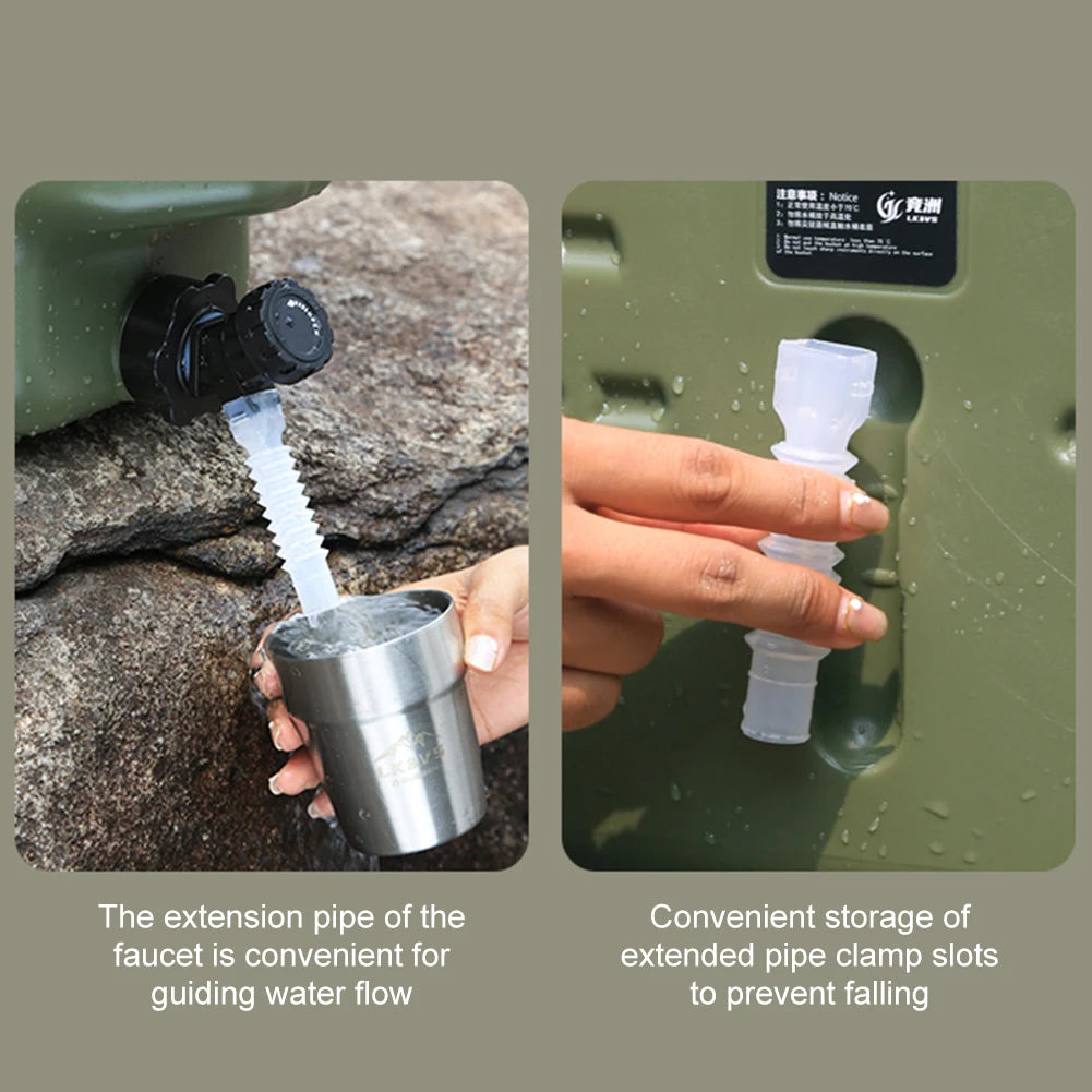 Outdoor Water Tank With Faucet Camping Bin No Leakage