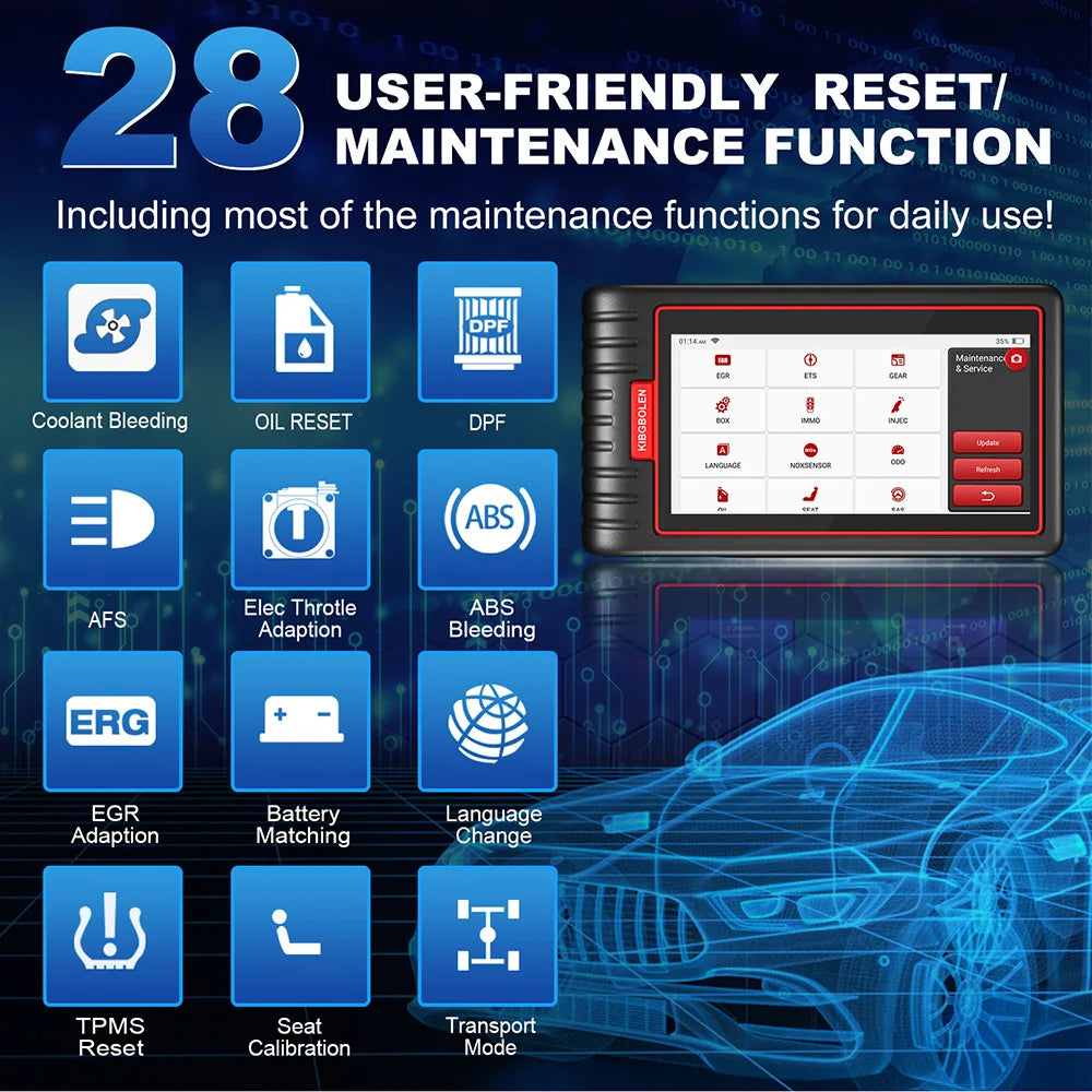 Kingbolen S6 OBD Bluetooth All System Diagnostic Tool