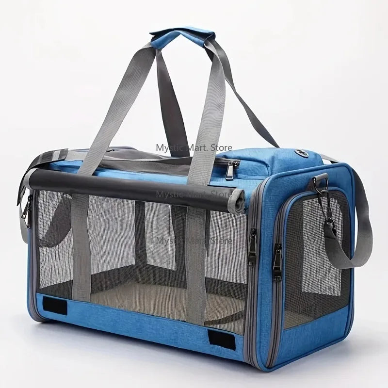 Soft Sided Airline Approved Pet Carrier For Dogs Portable Travel