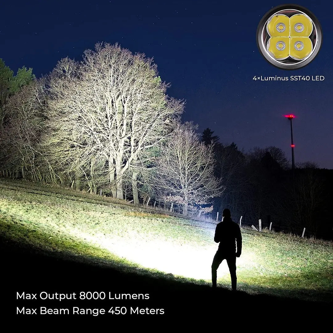 Sofirn SP36 Pro 8000LM LED Flashlight USB C Rechargeable