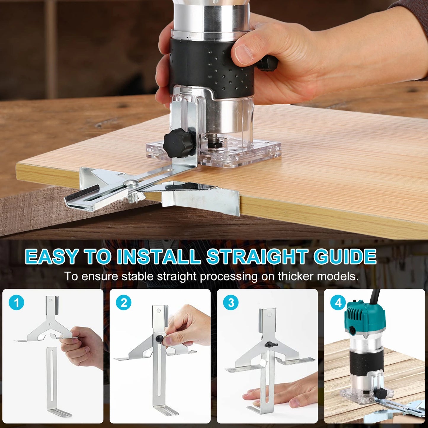 Hign-concerned Electric Trimmer Wood Router Engraving Milling Machine US 110V