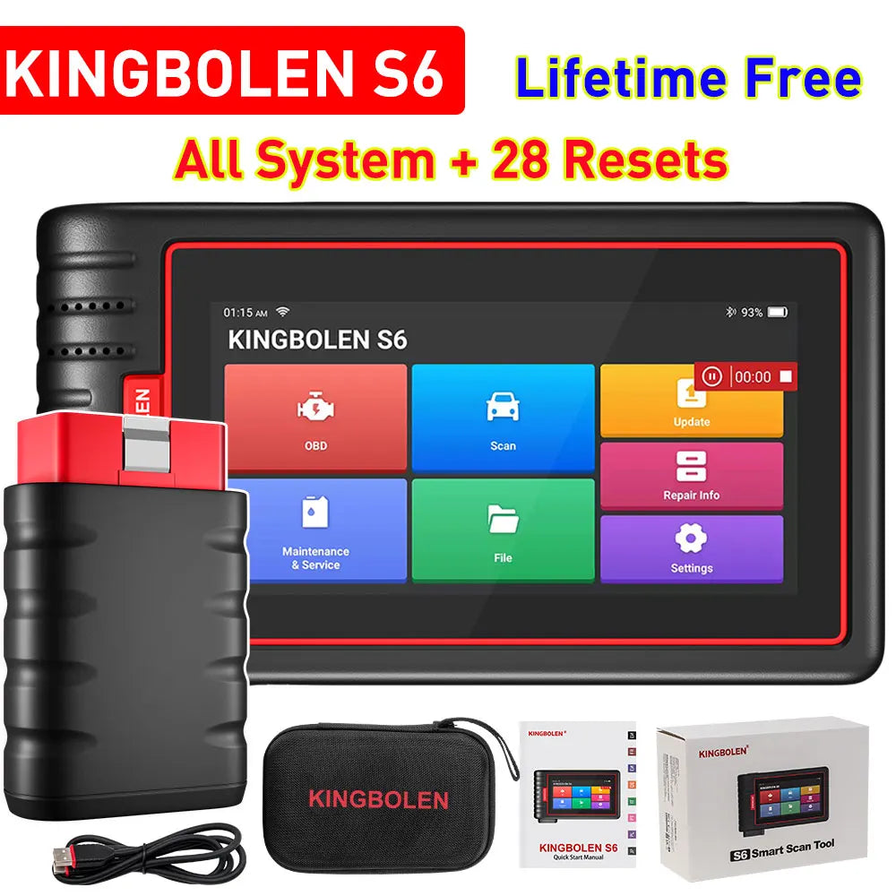 Kingbolen S6 OBD Bluetooth All System Diagnostic Tool