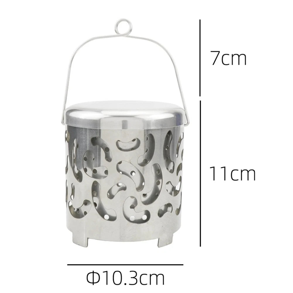 MOJOYCE Stainless Steel Camping Mini Heater For Tent Heating Stove