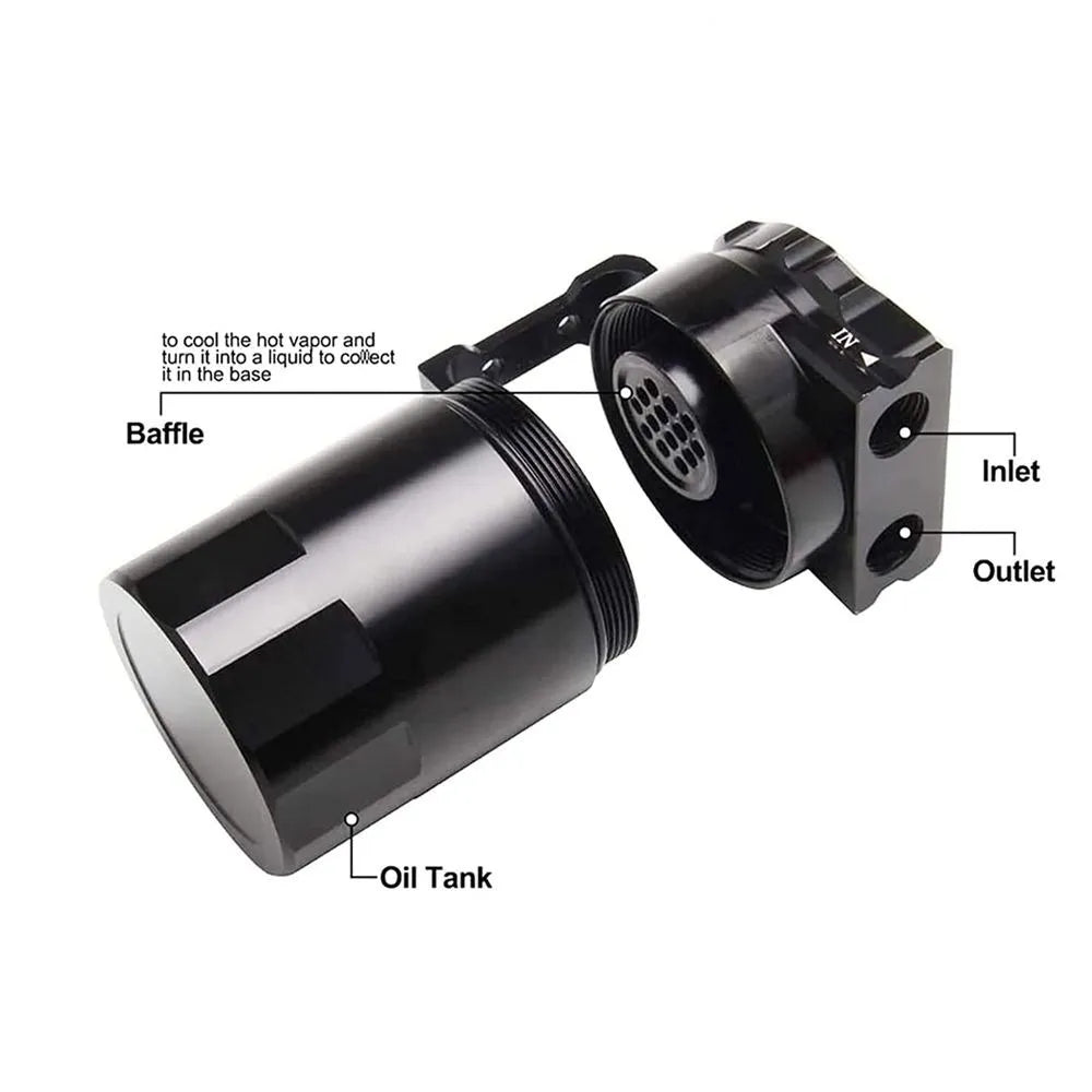 SpeedRacing Oil Catch Can Reservoir Tank Easy Install