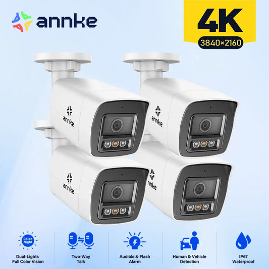 ANNKE 8MP 4K PoE Outdoor Camera With Two Way Audio
