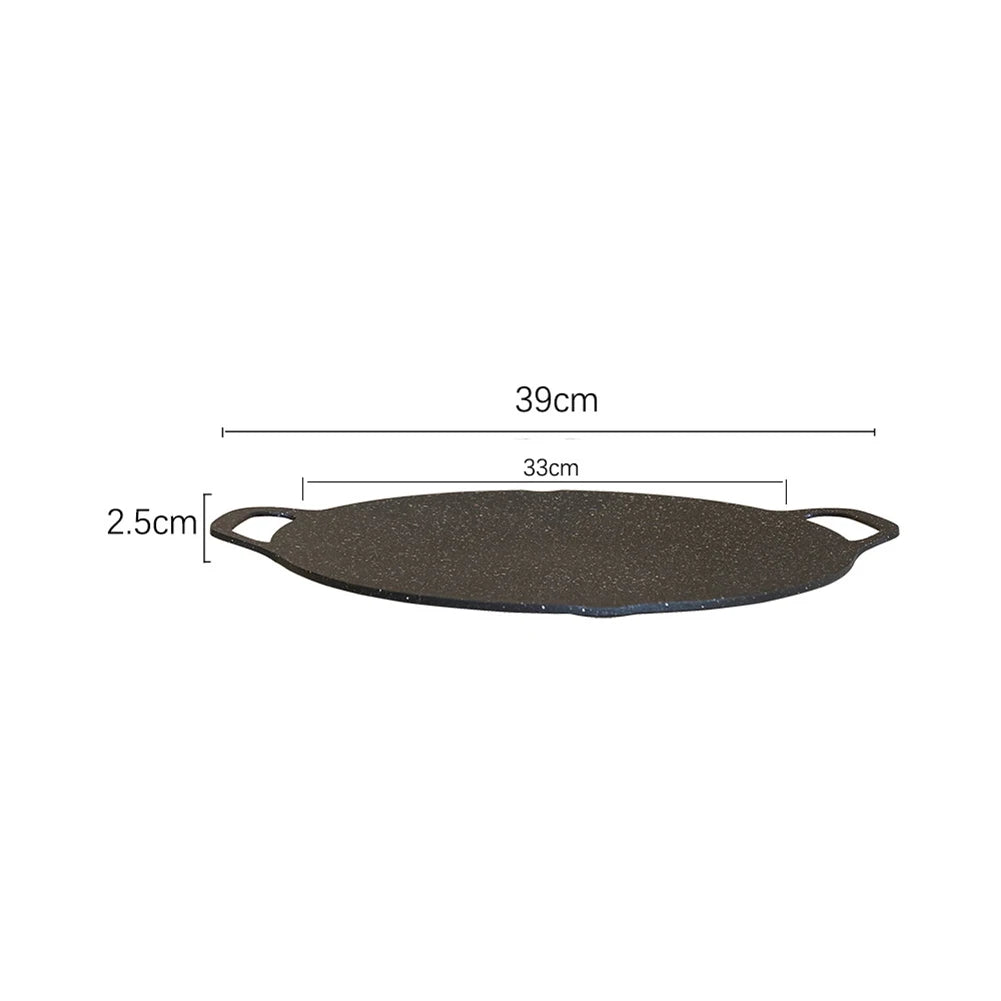 Korean BBQ Grill Pan Nonstick Round Multi Purpose Frying Pan