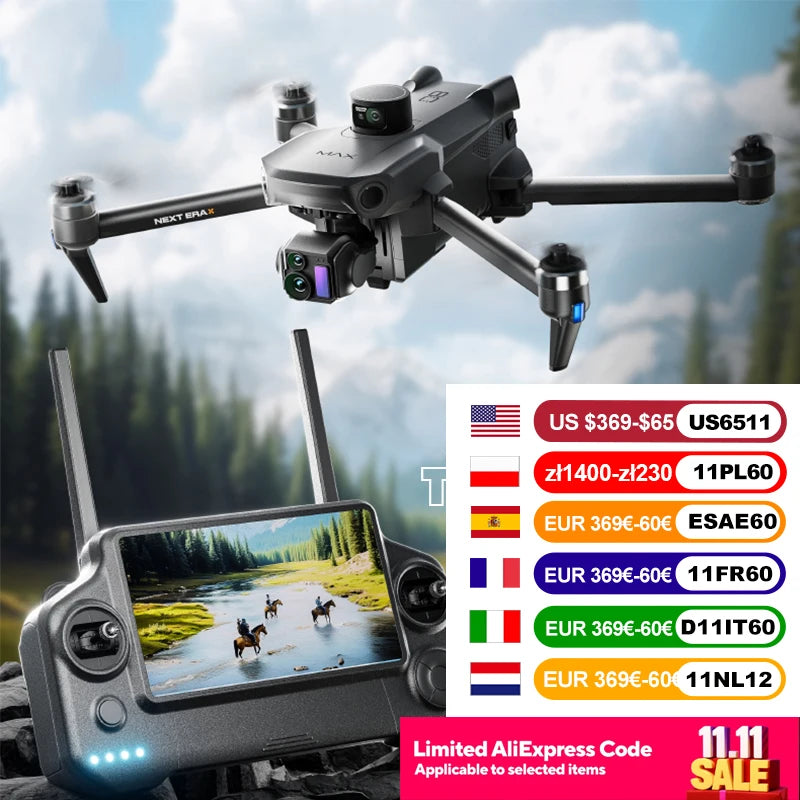 JJRCC P7 MAX GPS Drone 8K With Screen Remote Control