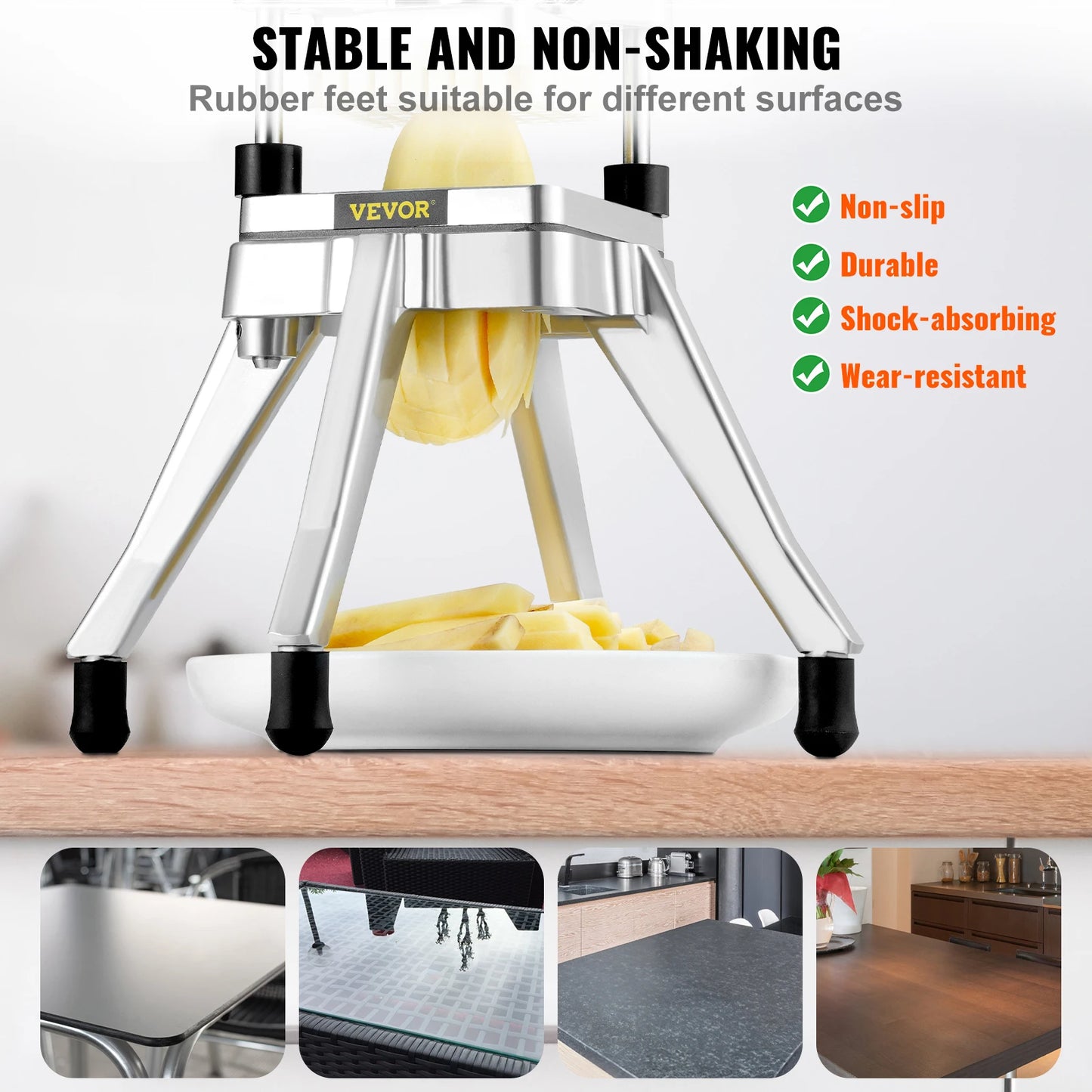 VEVOR Manual Fruit And Vegetable Dicer Cutter Commercial Stainless Steel