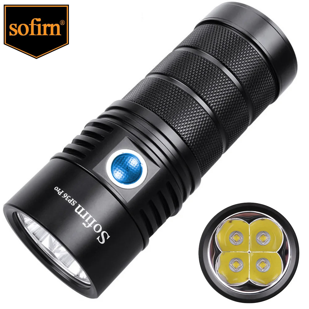 Sofirn SP36 Pro 8000LM LED Flashlight USB C Rechargeable