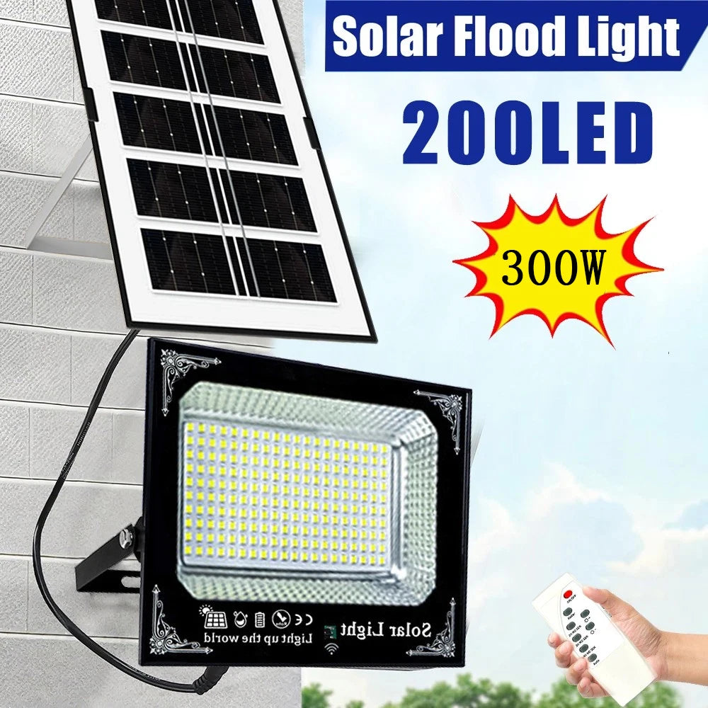 Outdoor Solar Flood Light IP67 With Remote Control