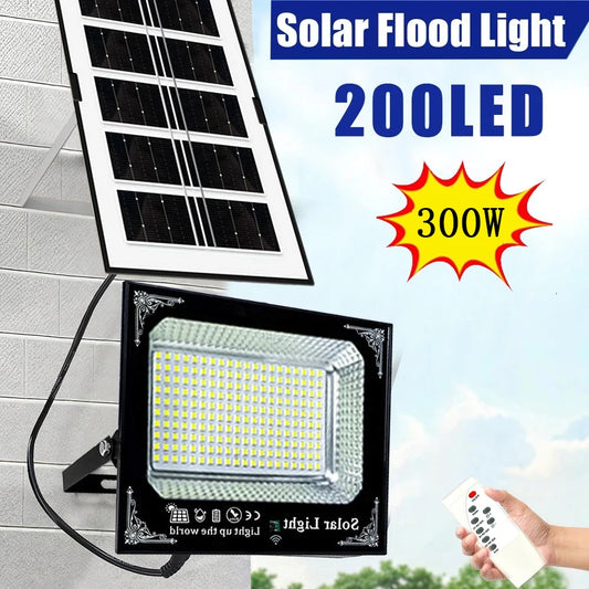 Outdoor Solar Flood Light IP67 With Remote Control