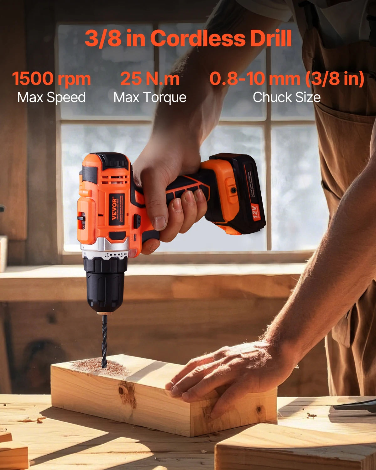 SucceBuy Cordless 2 Tool Drill And Impact Driver Kit Screws