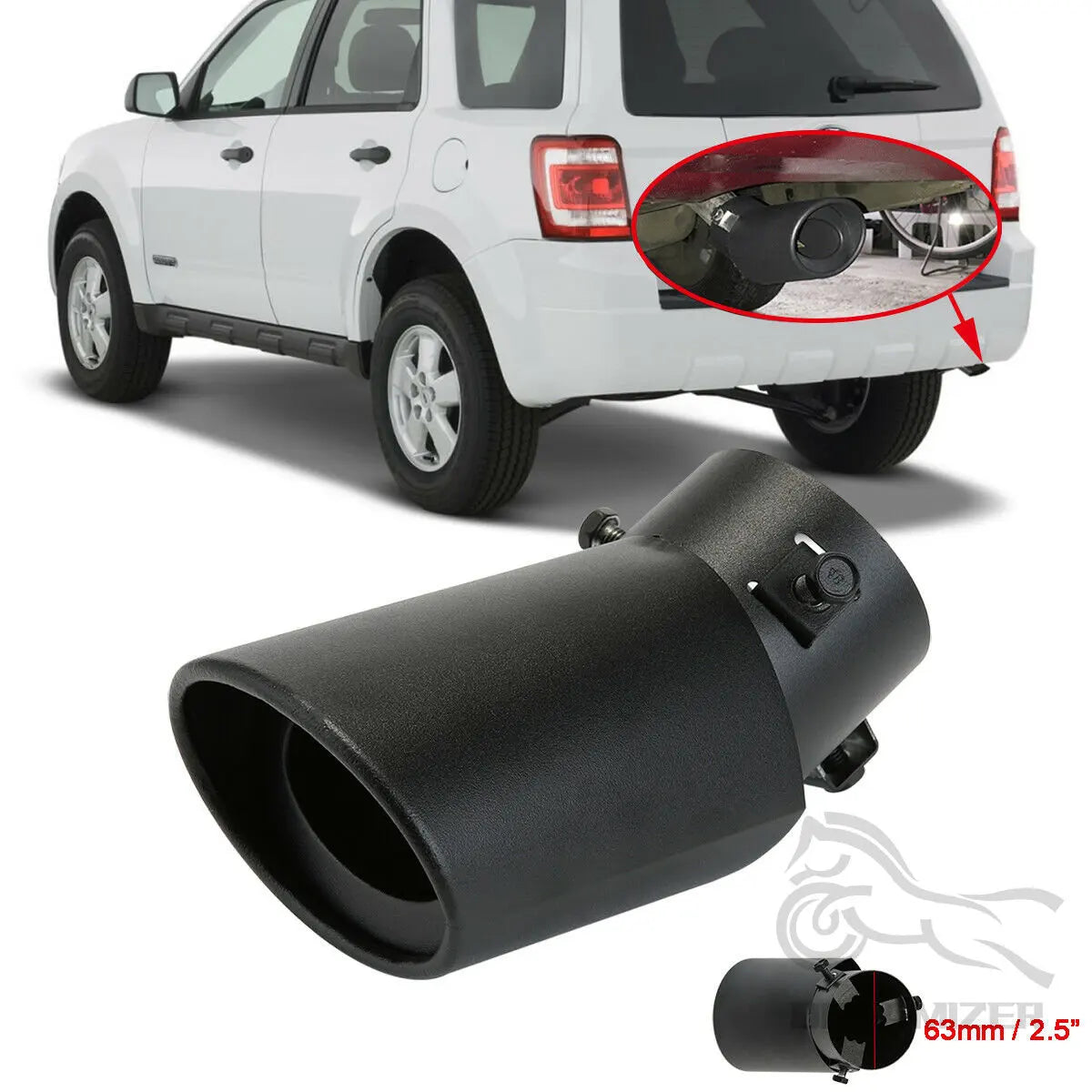 Universal Exhaust Muffler Tip Stainless Steel Rear Pipe Trim