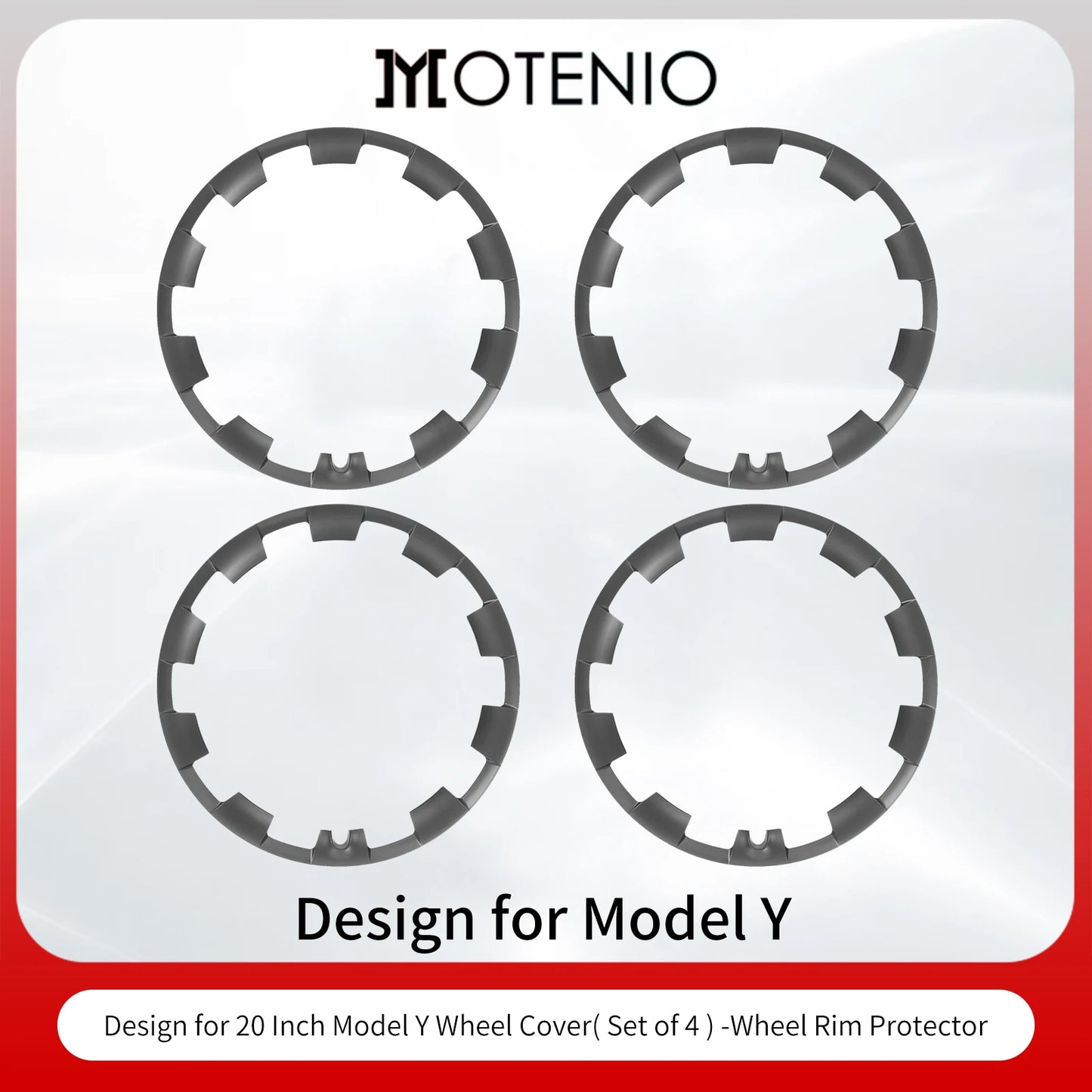 Motenio Tesla Model Y Hub Ring Protection Wheel Cover